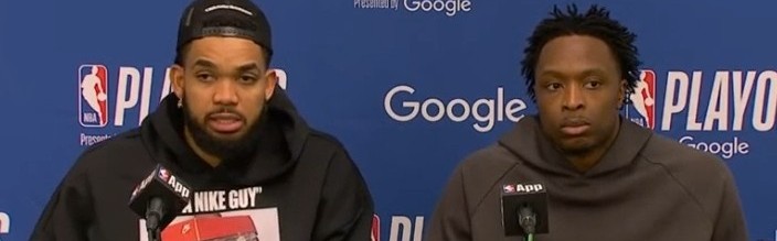 【完整版】唐斯&amp;阿努诺比：我们在关键战打出拼劲 用传球带动队友